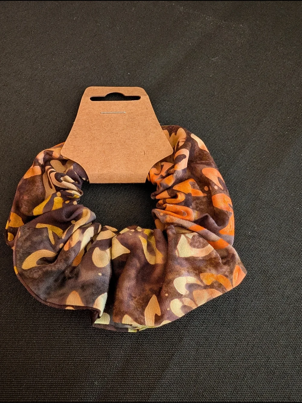 Hand Crafted Set Of 4 Multicolor Batik Scrunchies - Picture 3 of 5